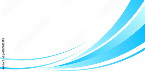 Abstract blue wavy business style background