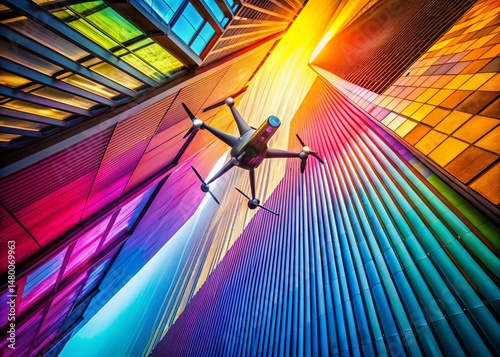 Clean Geometric Tech Website Header Drone Aerial Photography Background