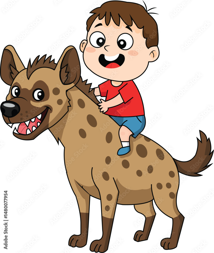 Boy on Hyena