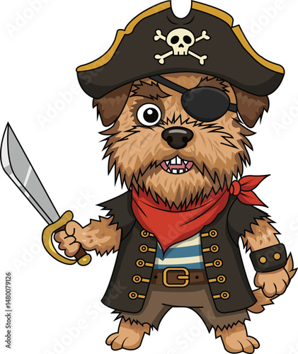Pirate Dog Character