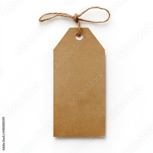 Plain kraft paper tag