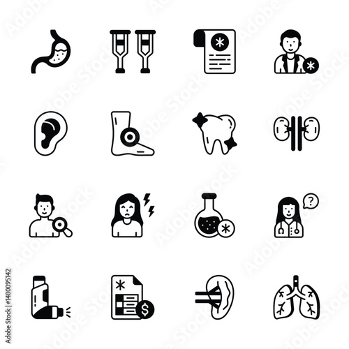 Check out our premium collection of medical and healthcare glyph icons