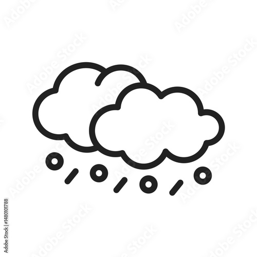 Humidity rain precipitation percentage icon