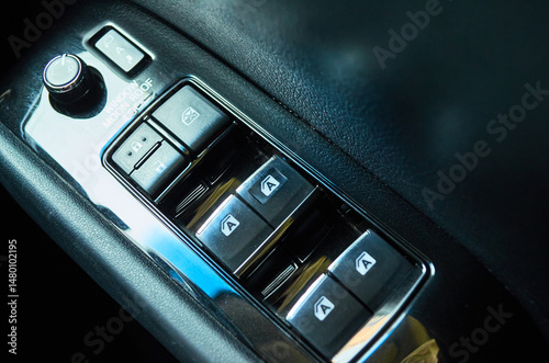 Push button, command control button on the car