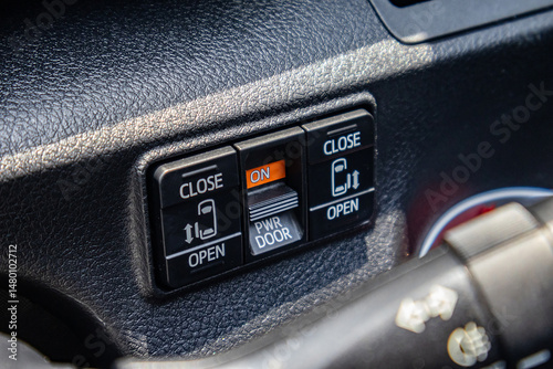 Push button, command control button on the car