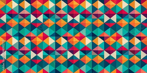 Geometric Abstract Shapes Pattern Background for Modern Interior Design