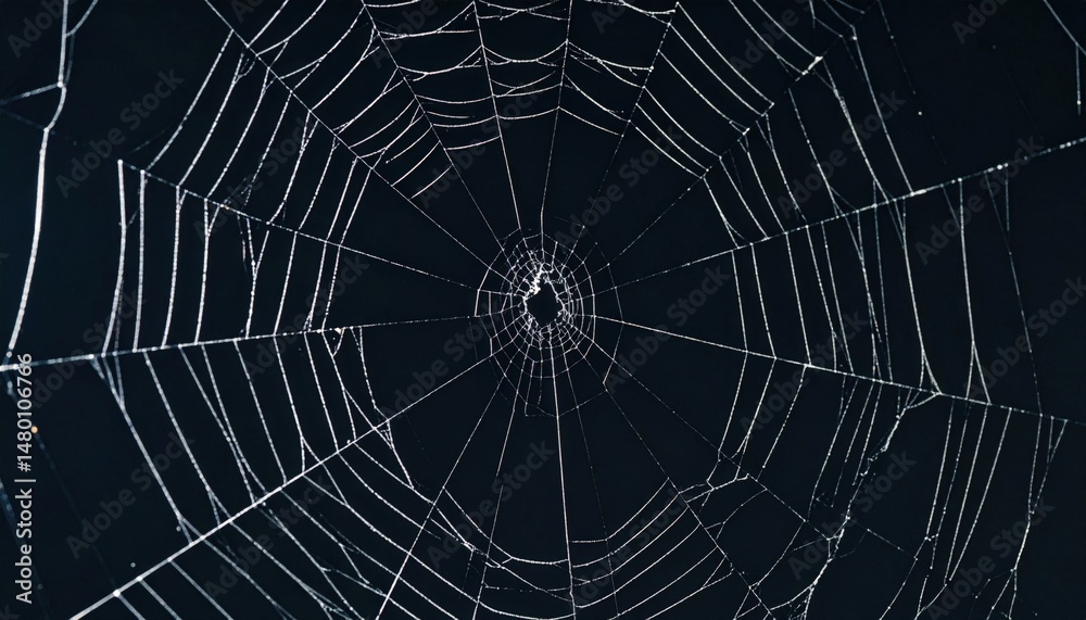Fototapeta premium Detailed Intricate Spiderweb Pattern