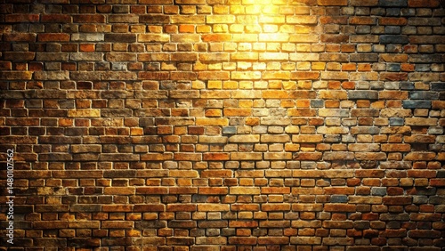 Gritty Sandblasted Brick Wall Texture: Drone Photography Background