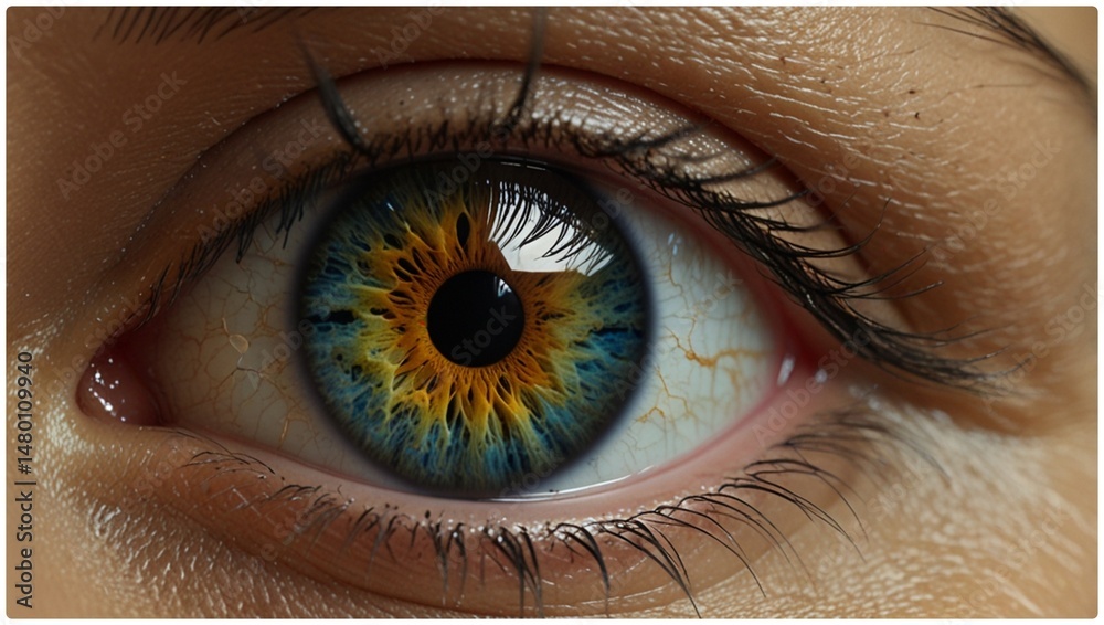 Fototapeta premium close up of a female eye