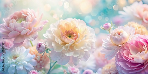 High-Resolution Pastel Floral Texture Backgrounds for Design Projects