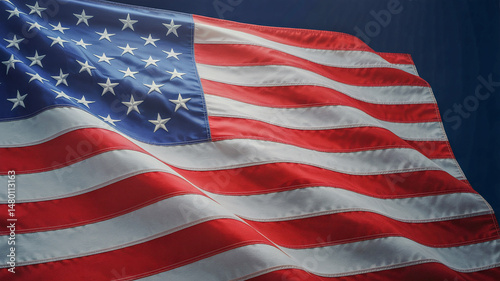 Wallpaper Mural American us flag on a dark blueing background paragon for july th veteran s day or memorial day patrioti  Torontodigital.ca