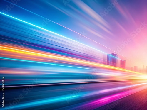 Long Exposure Minimalist Background: Abstract Light Trails & Clean Geometry