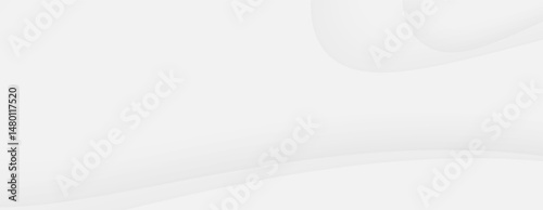 Abstract white background clean minimalist design curve shape blank