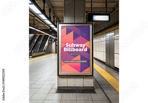 Subway Billboard Mockup