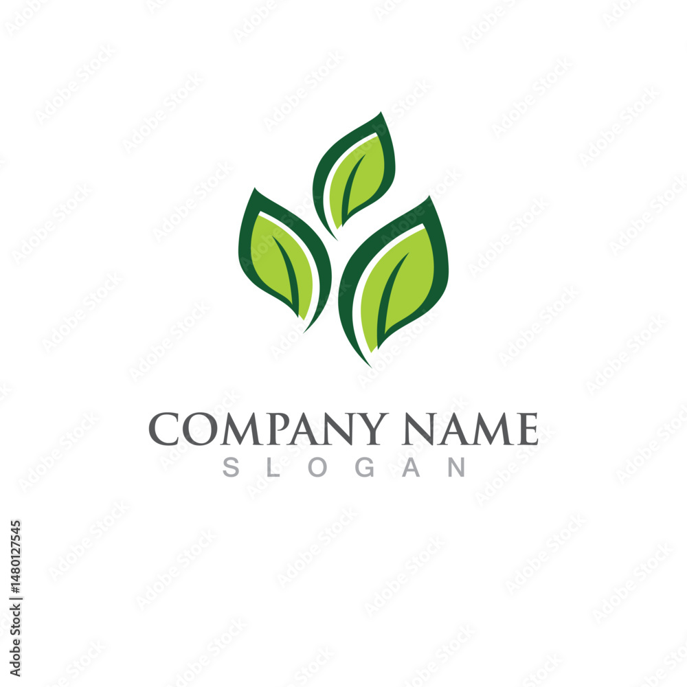 Logos of green Tree leaf ecology Logos of green Tree leaf ecology
