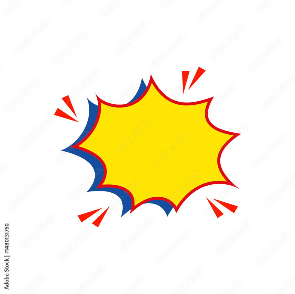 Comic Style Speech Bubble. Vector Illustration Comic Style Speech Bubble. Vector Illustration