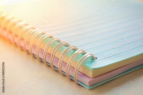 Minimalist Nursery Background: Tilt-Shift Lined Paper Texture