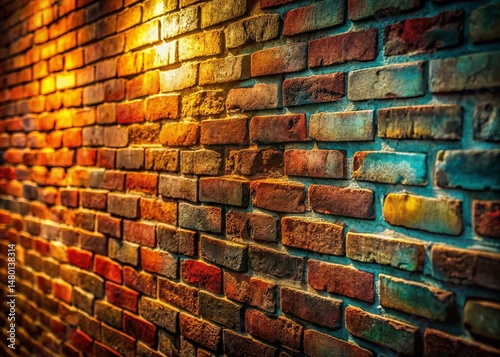 Modern Artistic Brick Wall Texture - Urban Exploration Photography for Brochure Design