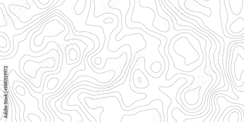 Abstract topography contour map line and modern wavy map line design,.  creative discovery White wave grid stripe line map topography.  and Modern Patterns on a Clean, Minimal White Canvas"