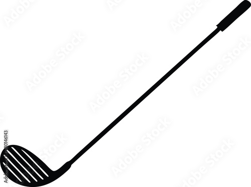 golf club bat silhouette vector illustration