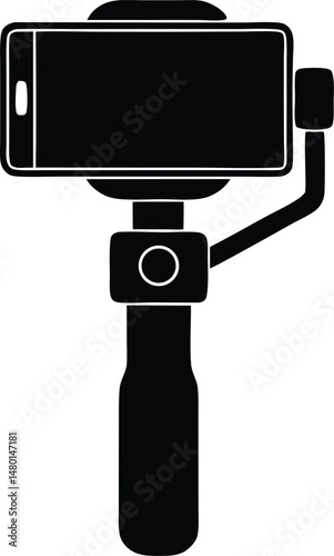 smartphone gimbal vector illustration
