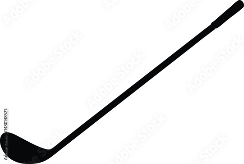 golf club bat silhouette vector icon