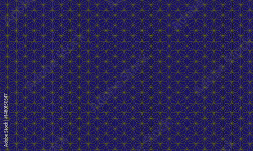 Seamless pattern design with hexagonal shape | Creative texture background with glowing effect for textile, decoration, home decor, packaging, business with navy blue colour