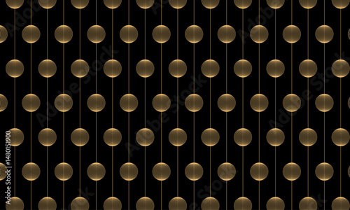Circular Strip Patterns in Art and Engineering Design | Traditional Abstract for texture, decoration, home decor, packaging, card, banner with golden colour