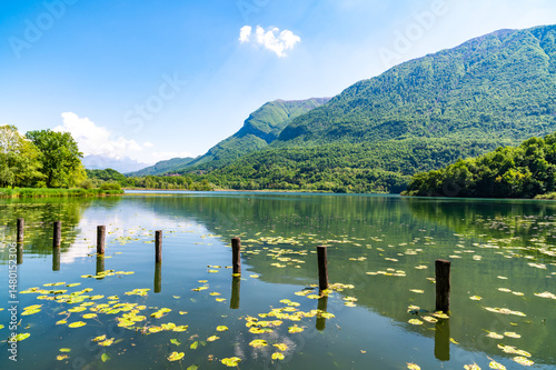 Photos Panorama of Lake Piano, near Porlezza, in Lombardy.