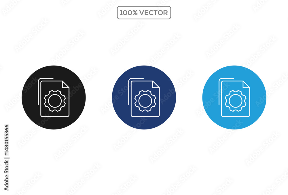 Fototapeta premium Analysis Line Icons. Containing analysis, infographic, analytics, balance, charts, report. icon vector illustration 1