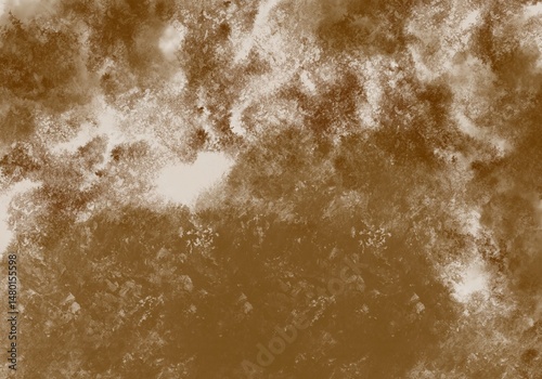 Brown Hand Painted Abstract Watercolour Background