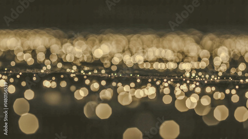 Blurred halcyon bokeh on a fatal background 