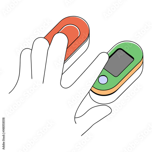 Fingertip Pulse Oximeter , Medical Device for Oxygen Saturation Monitoring