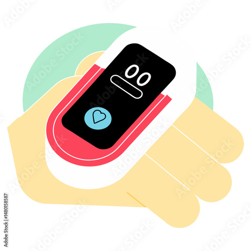 Fingertip Pulse Oximeter with Digital Display , Health Monitoring Device