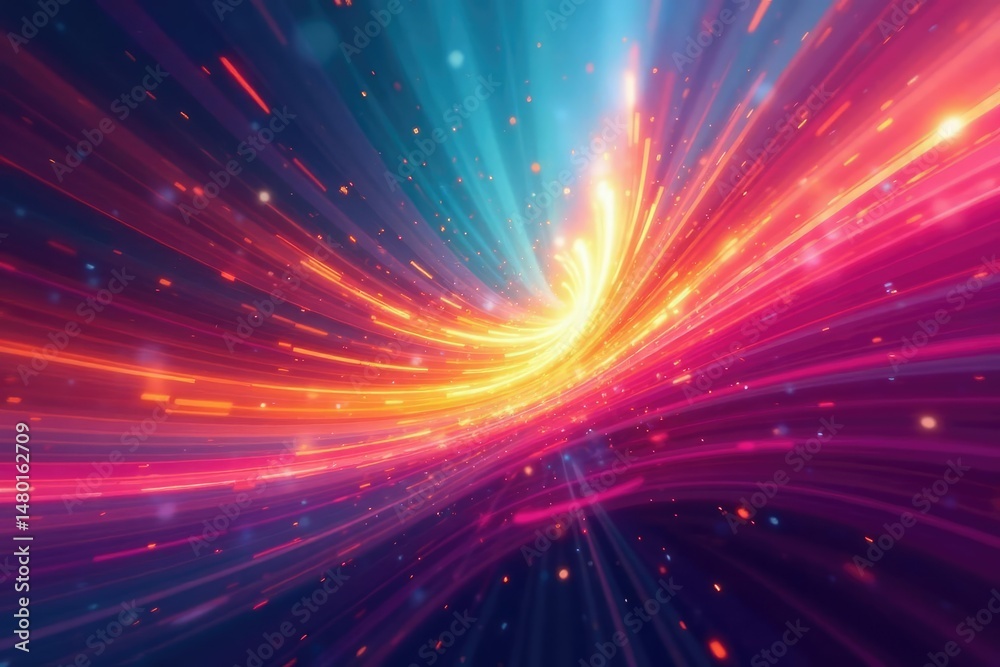Fototapeta premium Abstract swirling motion blur background, vibrant colors, dynamic energy, perfect for design , swirl, light