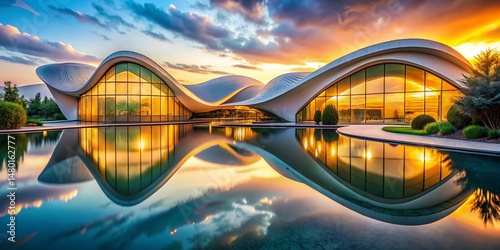 Serene Abstract Nature Textures: Calming Architectural Photography