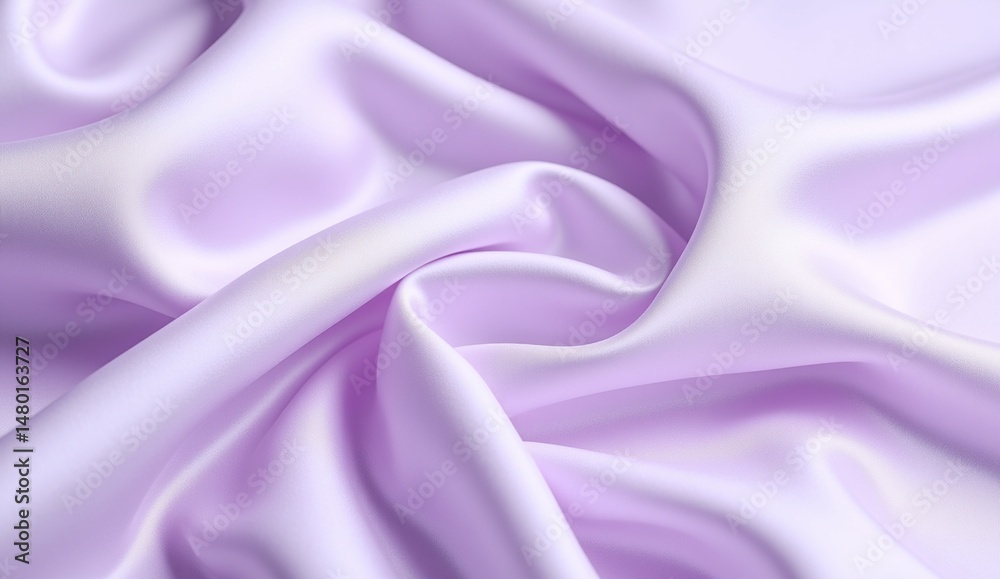 Obraz premium Lavender silk fabric with soft folds and elegant sheen