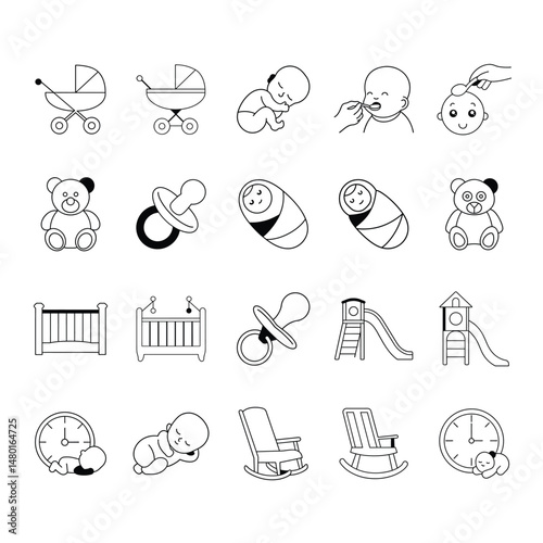 Babyhood icons showcase innocence care