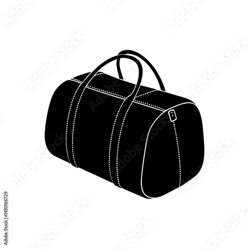 duffle bag  a small canvas or leather duffle 