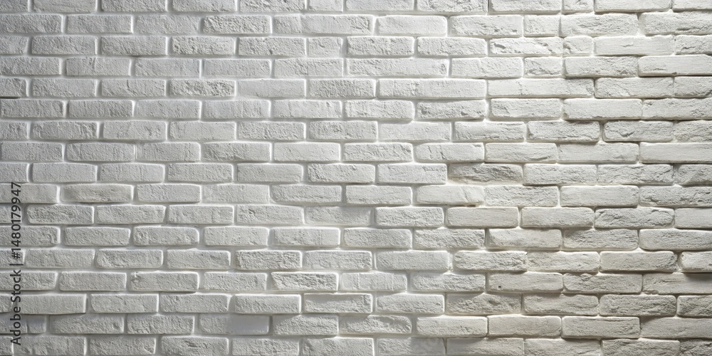 Obraz premium Surreal Whitewashed Brick Wall Texture: Minimalist Abstract Background
