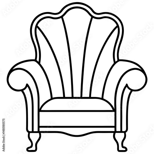 Art Deco Armchair Silhouette