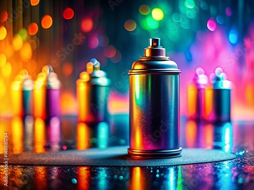 Tilt-Shift Manga Background: Metallic Spray Paint Texture