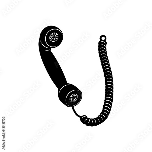 old telephone receiver  a vintage receiver  handse.svg