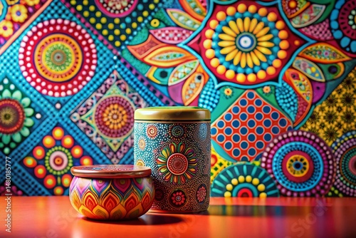 Vibrant Colorful Pattern Background for Product Photography - Diverse Textures & Hues