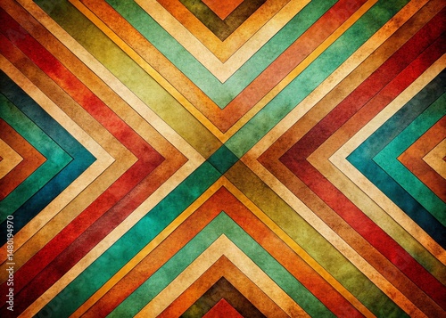 Vintage Geometric Background: Precise Lines & Antique Textures
