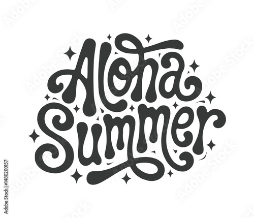 Aloha summer t shirt design