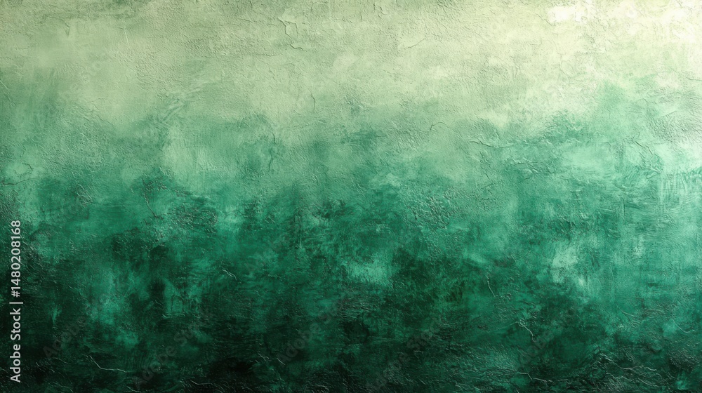 Obraz premium Lush emerald green gradient background with subtle texture, perfect for wellness or eco-friendly product displays