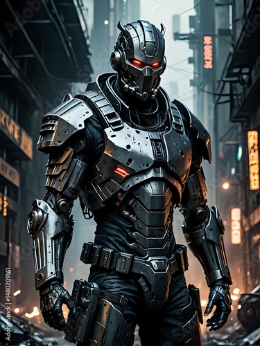 robot soldier saluting