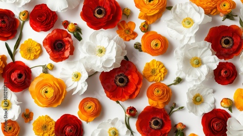 Floral arrangement, vibrant colors