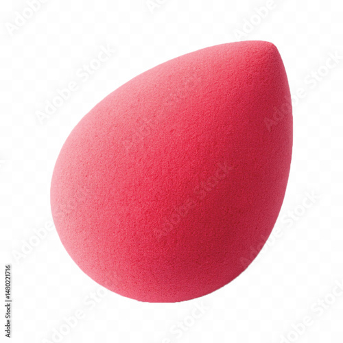 realistic smooth makeup sponge for blending cosmetics in different colour style isolated on transparent background